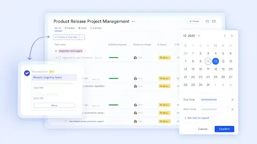 Capturing every decision with Lark Tasks
